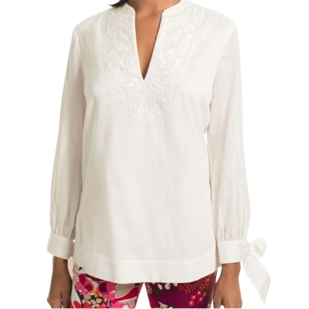 Trina Turk Tiburon Embroidered Top